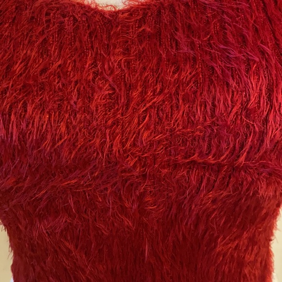 Akira fuzzy crop top great for holidays - Picture 2 of 4